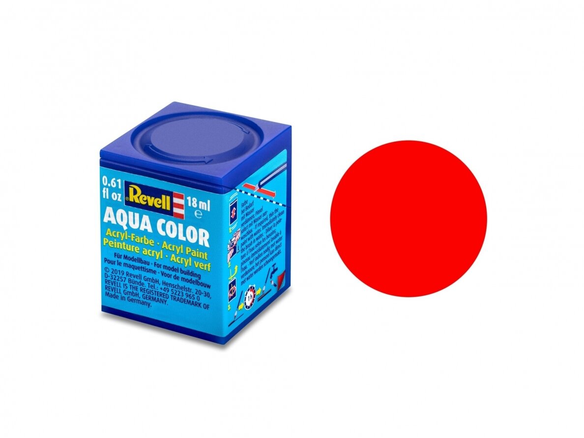 Revell - Aqua Color, Luminous Orange, Matt, 18ml, 25