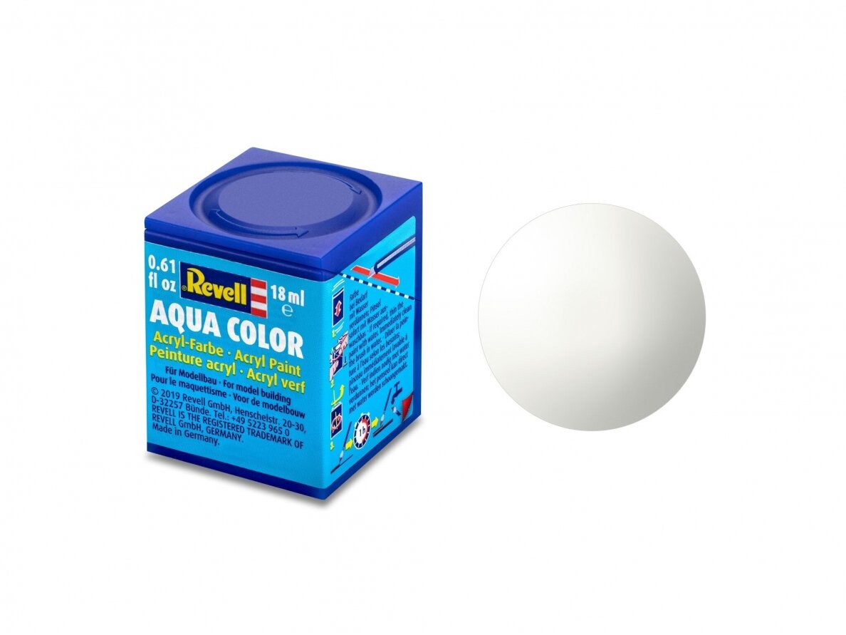 Revell - Aqua Color, White, Gloss, 18ml, 04