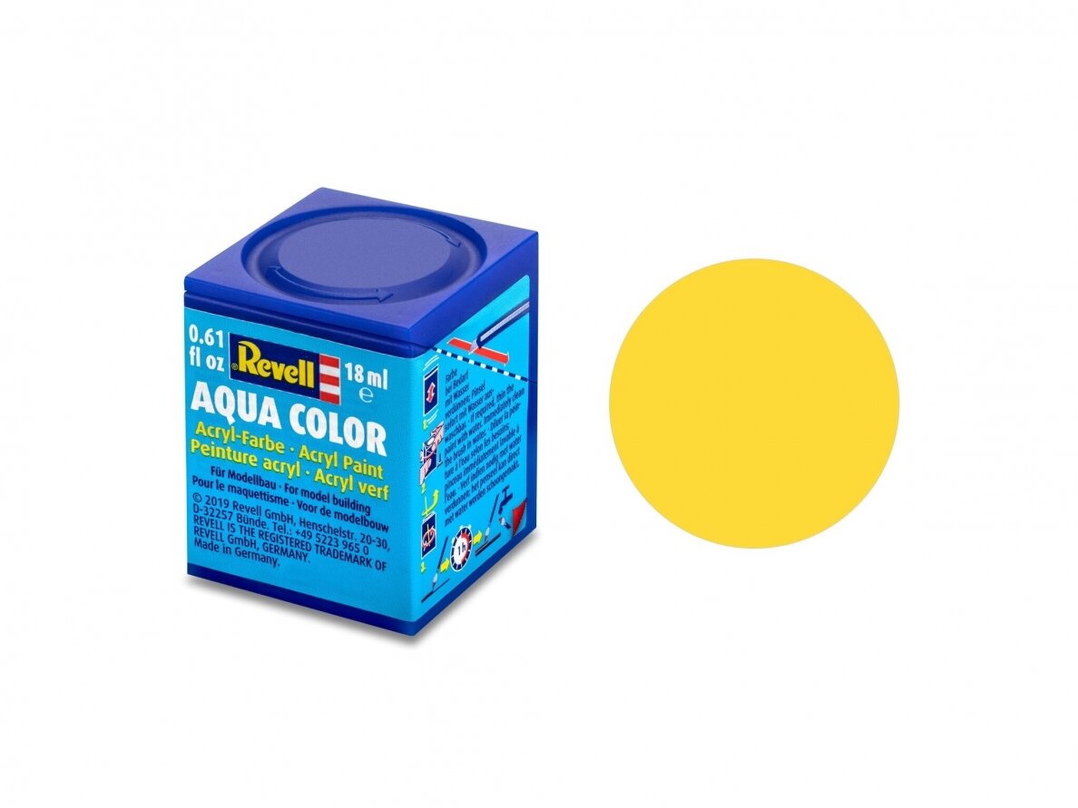 Revell - Aqua Color, Yellow, Matt, RAL 1017, 18ml, 15 Revell - Aqua Color, Yellow, Matt, RAL 1017, 18ml, 15