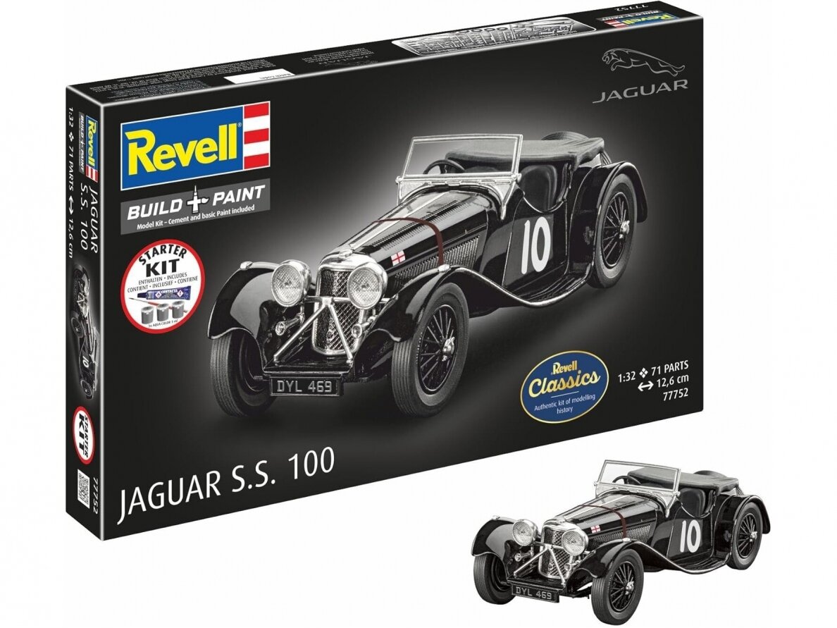 Revell - Jaguar SS 100 mudeli komplekt, 1/32, 77752 Revell - Jaguar SS 100 mudeli komplekt, 1/32, 77752