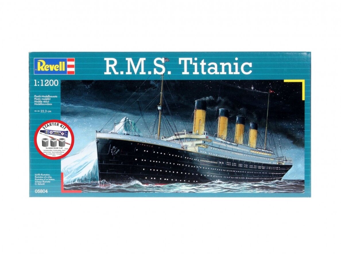 Revell - R.M.S. Titanic dāvanu komplekts, 1/1200, 75804 2 Revell - R.M.S. Titanic dāvanu komplekts, 1/1200, 75804 2
