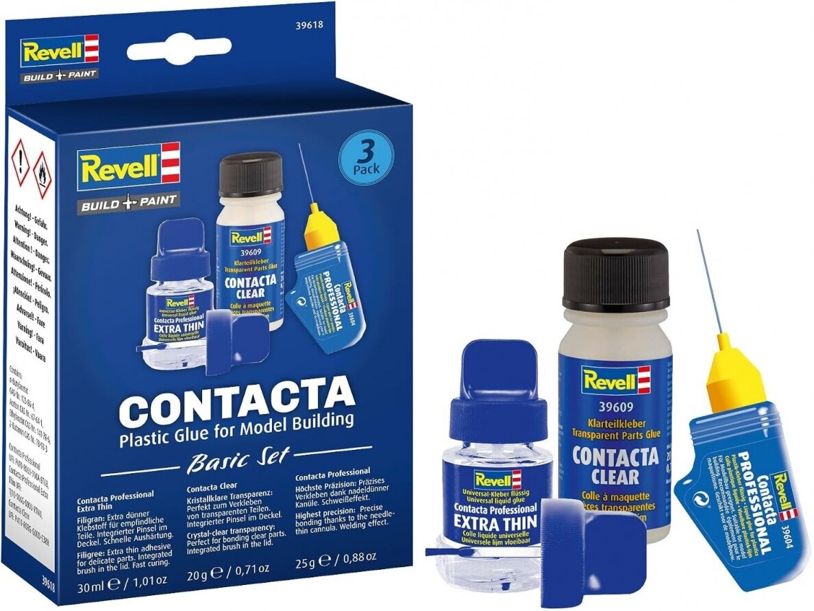 Revell - Contacta Glue Basic Set (Contacta liimikomplekt), 39618