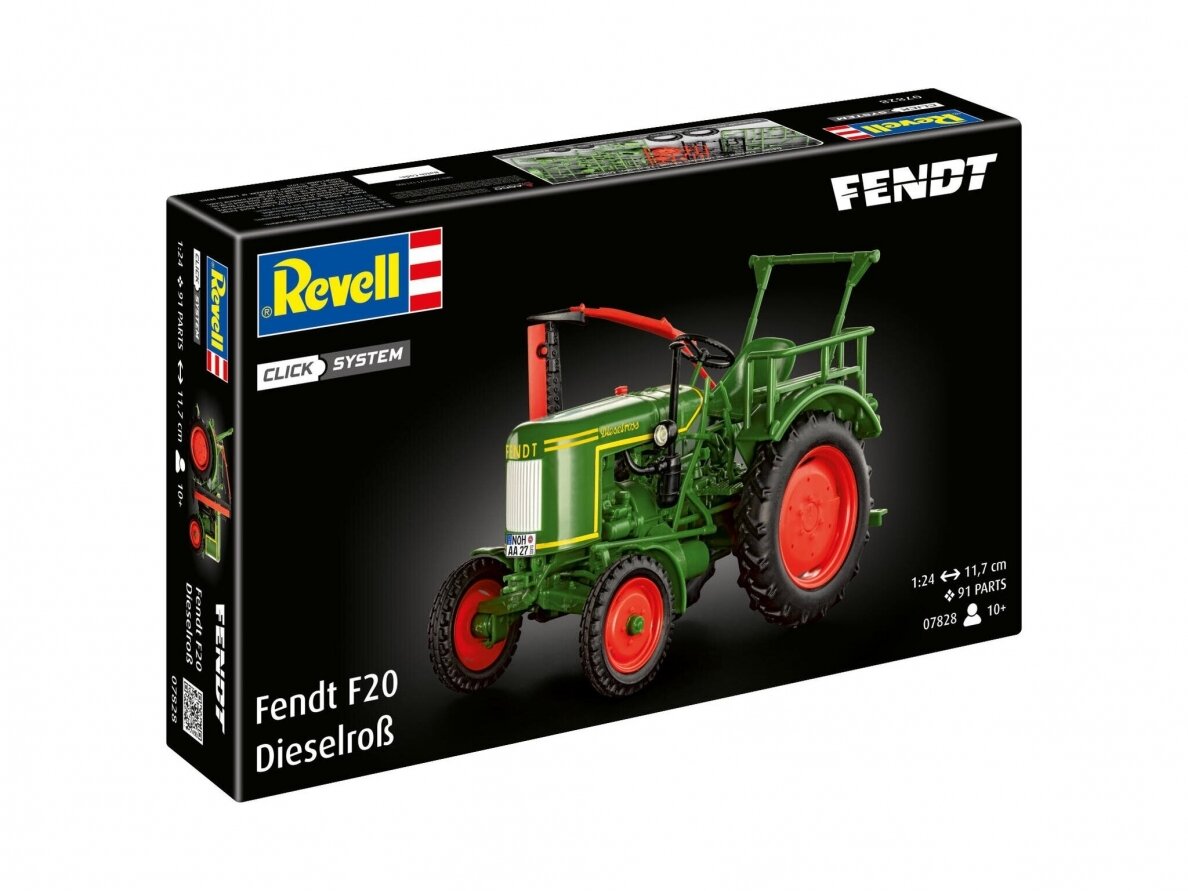 Revell - Fendt F20 Dieselroß Tractor (Click System), 1/24, 07828 1