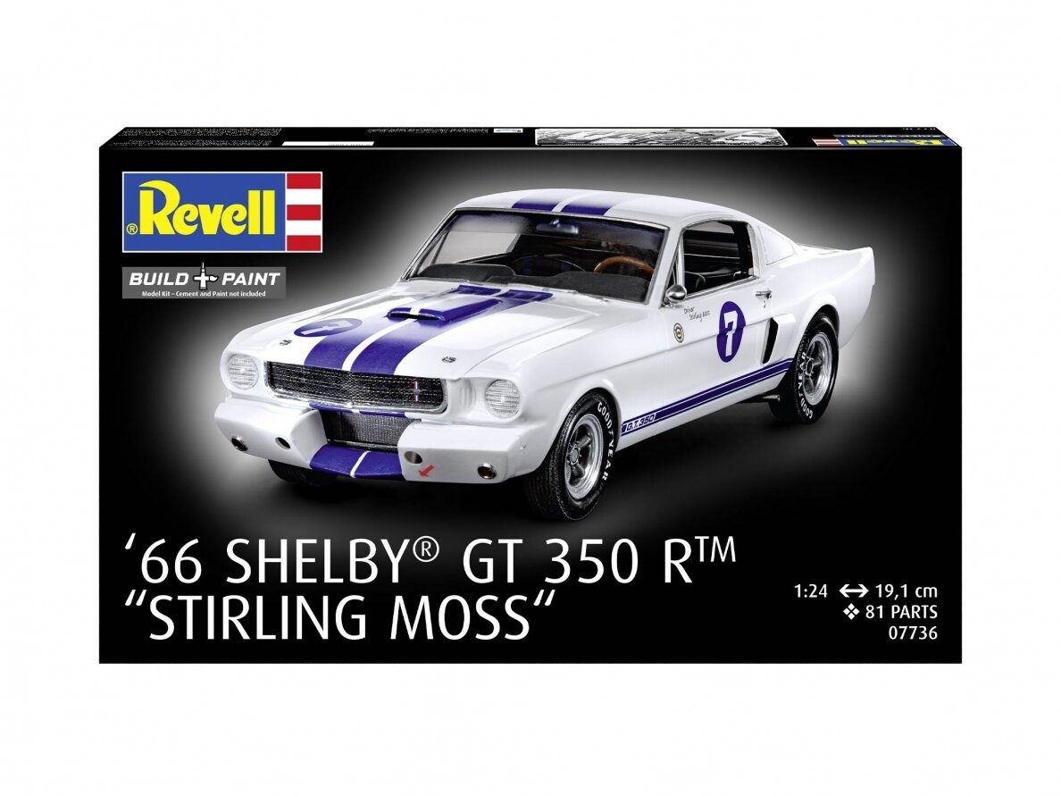 Revell - Ford Mustang 1966 Shelby GT 350 R "Stirling Moss", 1/24, 07736 2 Revell - Ford Mustang 1966 Shelby GT 350 R "Stirling Moss", 1/24, 07736 2