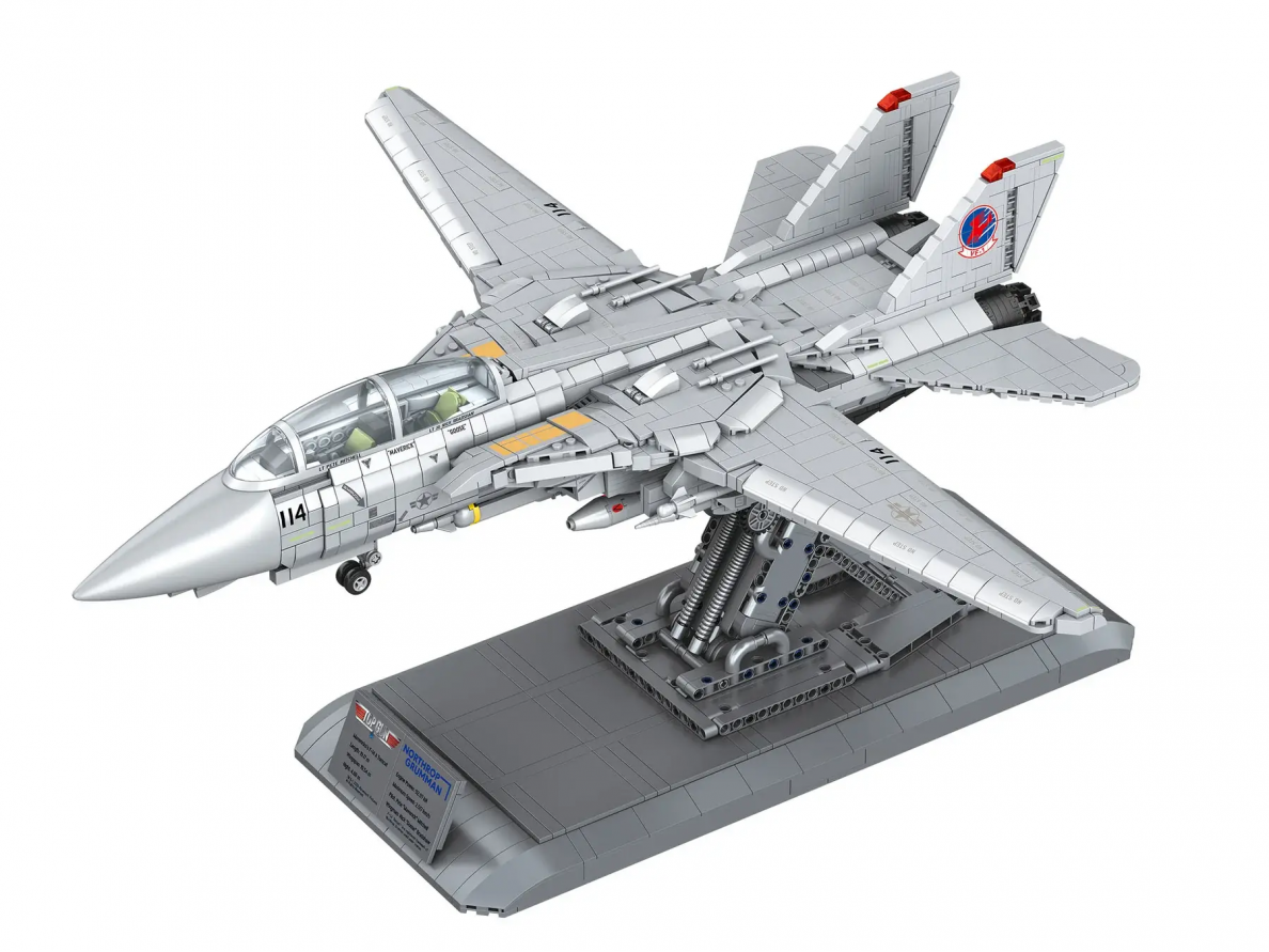 Revell - Konstruktors Maverick's Grumman F-14A Tomcat "Top Gun" - Brick System, 1/32, 00963 7