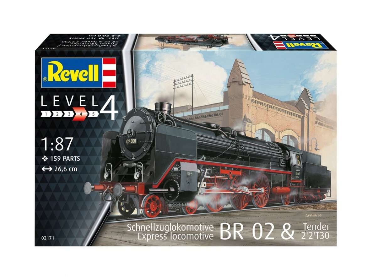 Revell - Express locomotive BR 02 & Tender 2'2'T30, 1/87, 02171 1 Revell - Express locomotive BR 02 & Tender 2'2'T30, 1/87, 02171 1