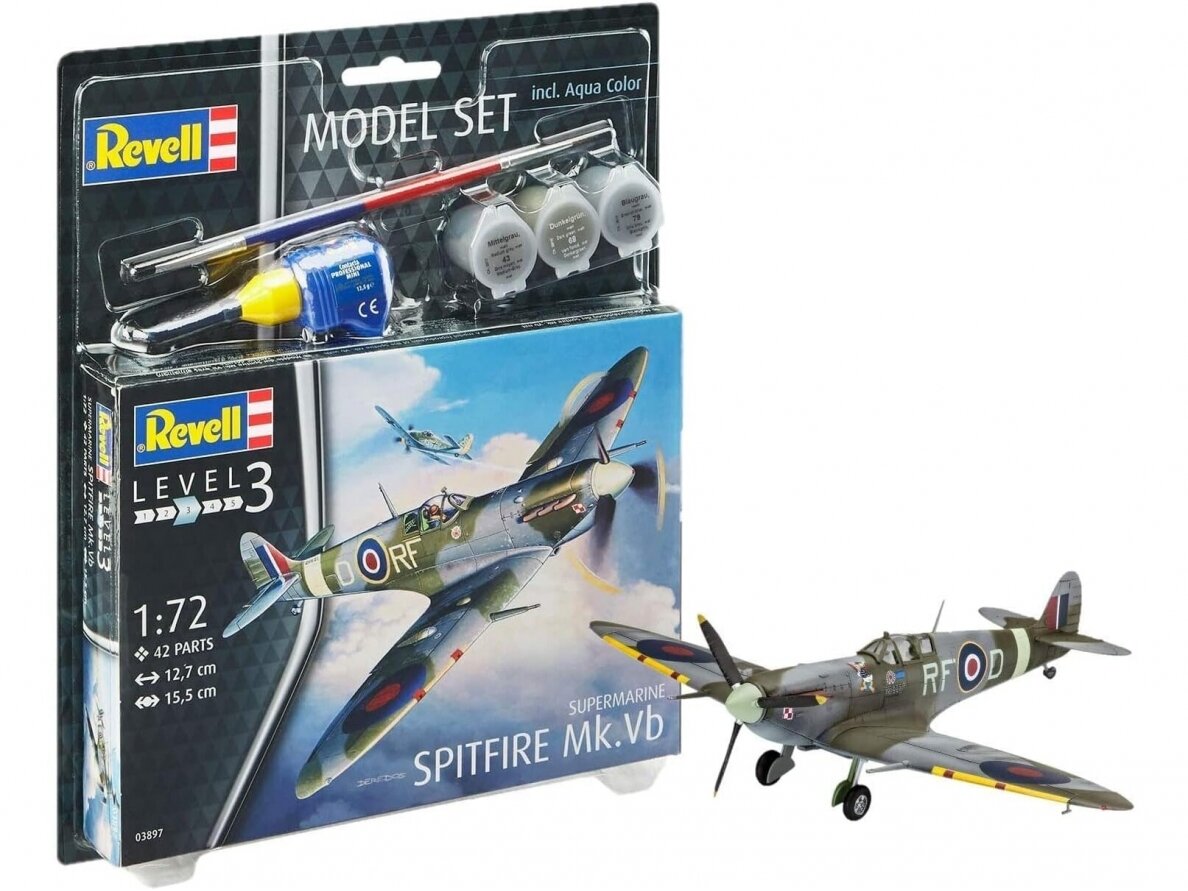 Revell - Spitfire Mk. Vb mudeli komplekt, 1/72, 63897 Revell - Spitfire Mk. Vb mudeli komplekt, 1/72, 63897