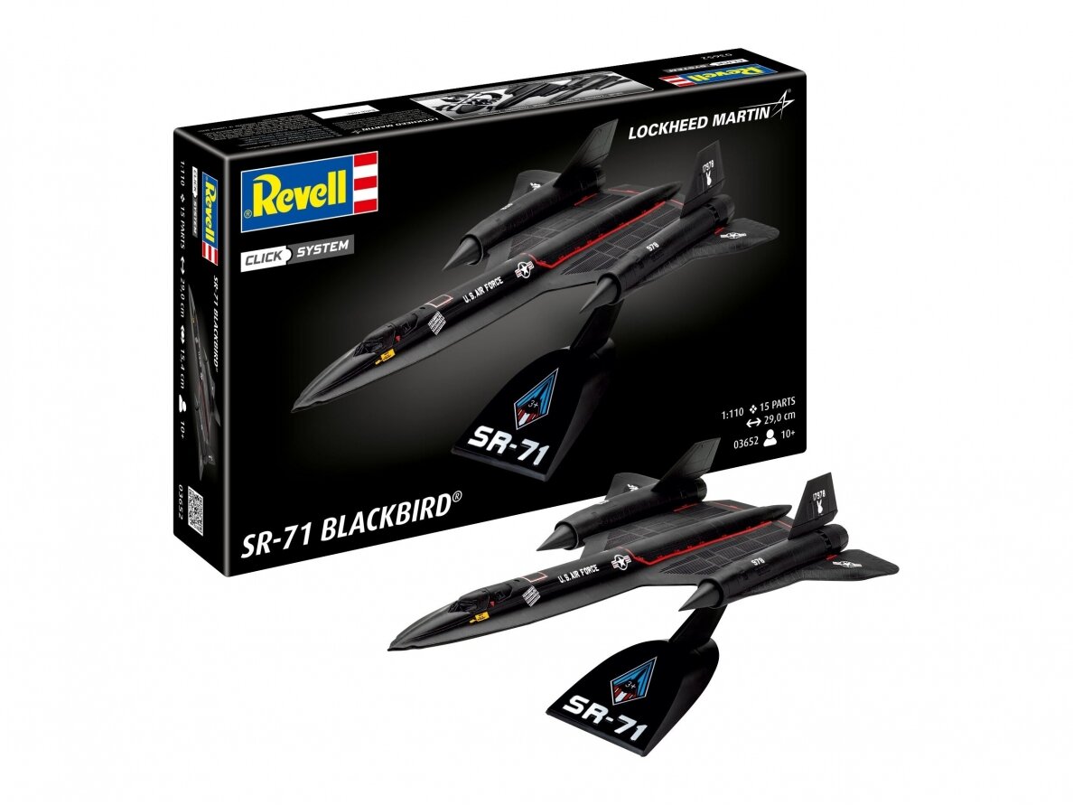 Revell - SR-71 Blackbird (Click System), 1/110, 03652