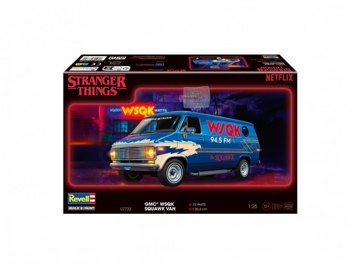 Revell - "Stranger Things" GMC WSQK Squawk Van, 1/25, 07732 3