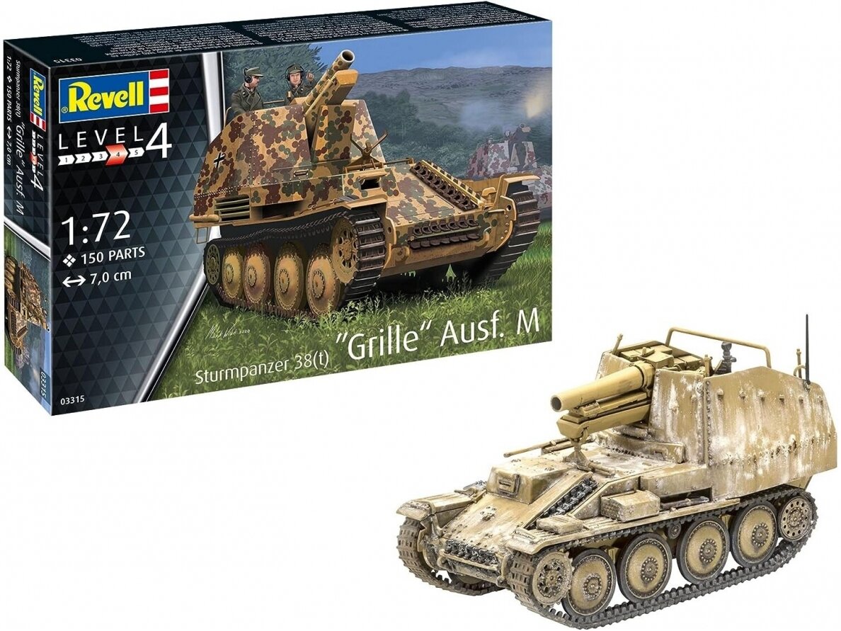 Revell - Sturmpanzer 38(t) Grille Ausf. M, 1/72, 03315 Revell - Sturmpanzer 38(t) Grille Ausf. M, 1/72, 03315