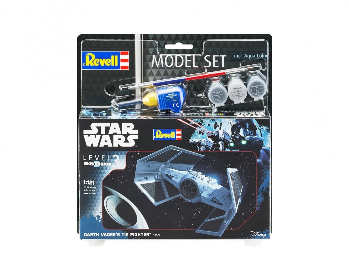 Revell - Star Wars, Darth Vader's TIE Fighter mudeli komplekt, 1/121, 63602