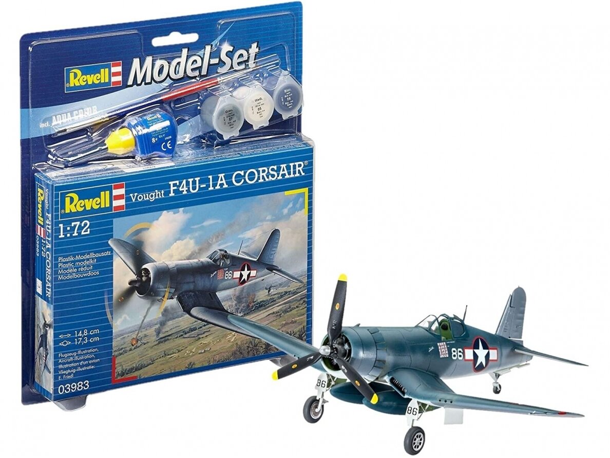 Revell - Vought F4U-1A Corsair mudeli komplekt, 1/72, 63983 Revell - Vought F4U-1A Corsair mudeli komplekt, 1/72, 63983