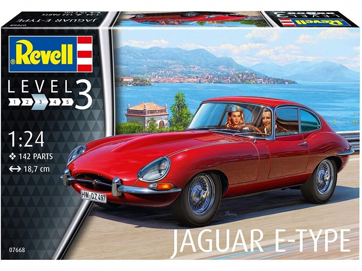 Revell - Jaguar E-Type Coupé, 1/24, 07668 1 Revell - Jaguar E-Type Coupé, 1/24, 07668 1