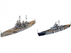 Revell - First Diorama Set Bismarck Battle dovanų komplektas, 1/24, 65668