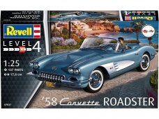 Revell - '58 Corvette Roadster, 1/25, 07037