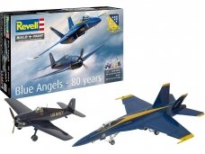 Revell - Blue Angels - 80 years F/A-18E Super Hornet & F6F-5 Hellcat mudeli komplekt, 1/72, 05613