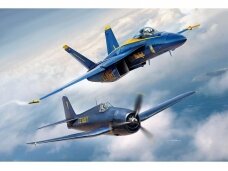 Revell - Blue Angels - 80 years F/A-18E Super Hornet & F6F-5 Hellcat mudeli komplekt, 1/72, 05613