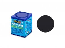Revell - Aqua Color, Tar Black, Matt, 18ml, 06