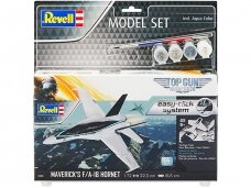 Revell - Maverick's F/A-18 Hornet ‘Top Gun: Maverick’ (easy-click) dovanų komplektas, 1/72, 64965