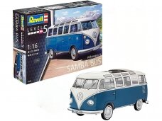 Revell - VW Typ 2 T1 Samba Bus, 1/16, 07009