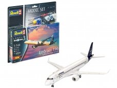 Revell - Embraer 190 "Lufthansa" Model Set, 1/144, 63883