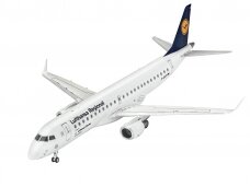 Revell - Embraer 190 "Lufthansa" dovanų komplektas, 1/144, 63937