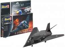 Revell - F-117A Nighthawk Steal dovanų komplektas, 1/72, 63899