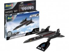 Revell - Lockheed SR-71 Blackbird easy-click-system Model Set, 1/110, 63652