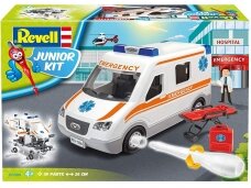 Revell - JUNIOR KIT Ambulance Car, 1/20, 00806