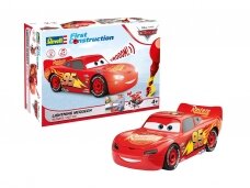 Revell - First Construction Lightning McQueen Disney Cars Auto with Light&Sound, 1/20, 00920