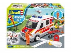 Revell - JUNIOR KIT Greitosios pagalbos mašina, 1/20, 00824