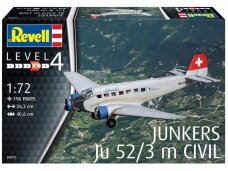 Revell - Junkers Ju52/3m Civil, 1/72, 04975