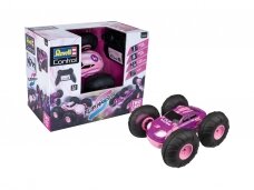 Revell - Radijo bangomis valdomas Stunt Car Flip Racer Pink RC, 24670
