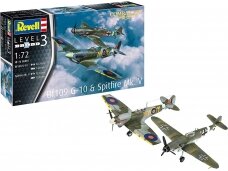 Revell - Combat Set Messerschmitt Bf109G-10 & Spitfire Mk.V, 1/72, 03710