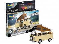 Revell - VW T2 Camper (easy-click) dovanų komplektas, 1/24, 67676