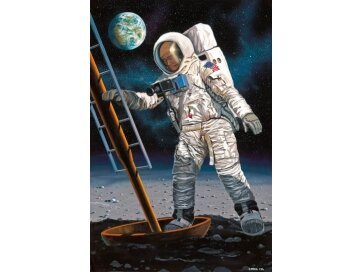 Revell - Apollo 11 Astronaut on the Moon Model Set, 1/8, 03702 1