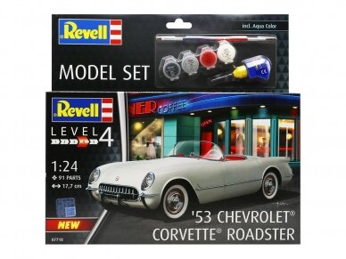 Revell - 1953 Chevrolet Corvette Roadster dāvanu komplekts, 1/24, 67718