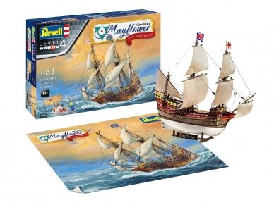 Revell - Mayflower - 400th Anniversary Dovanų komplektas, 1/83, 05684 Revell - Mayflower - 400th Anniversary Dovanų komplektas, 1/83, 05684