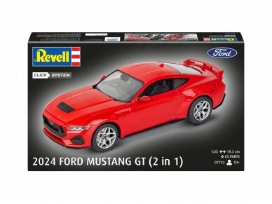 Revell - 2024 Ford Mustang GT (2 in 1) (Click System), 1/25, 07743 2 Revell - 2024 Ford Mustang GT (2 in 1) (Click System), 1/25, 07743 2