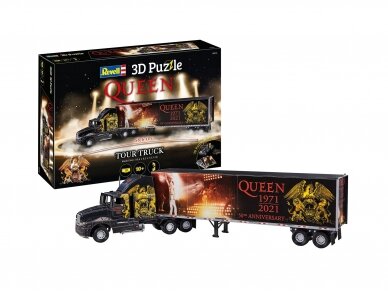 Revell - 3D Puzzle QUEEN Tour Truck - 50th Anniversary, 00230