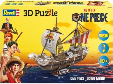 Revell - 3D Dėlionė One Piece Flying Lamb- Going Merry, 00270 1 Revell - 3D Dėlionė One Piece Flying Lamb- Going Merry, 00270 1