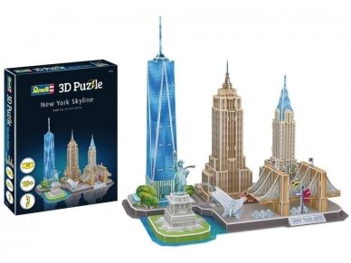 Revell - 3D Puzzle New York Skyline, 00142 Revell - 3D Puzzle New York Skyline, 00142