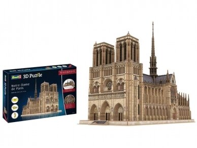 Revell - 3D Puzzle Notre Dame de Paris, 00190