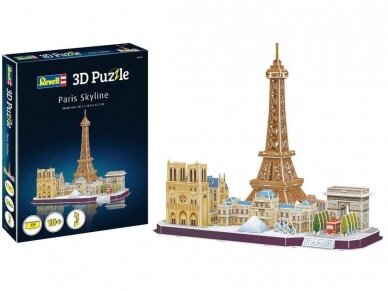 Revell - 3D Dėlionė Paris Skyline, 00141