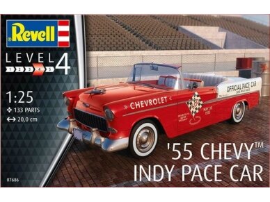 Revell - '55 Chevy Indy Pace Car, 1/25, 07686