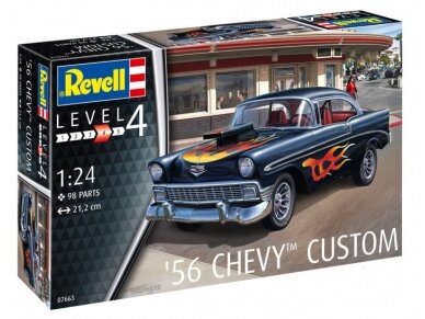 Revell - '56 Chevy Customs, 1/24, 07663