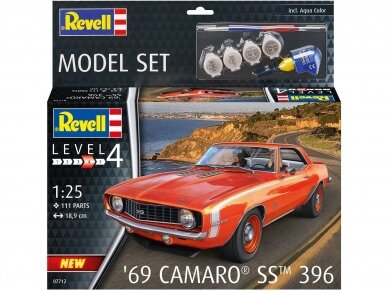 Revell - '69 Camaro SS 396 dovanų komplektas, 1/25, 67712 1