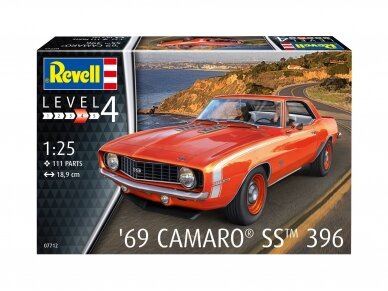 Revell - '69 Camaro SS 396, 1/25, 07712 1