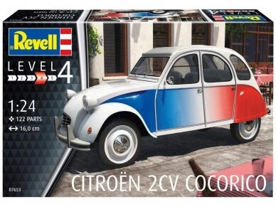Revell - Citroen 2 CV Cocorico, 1/24, 07653 1