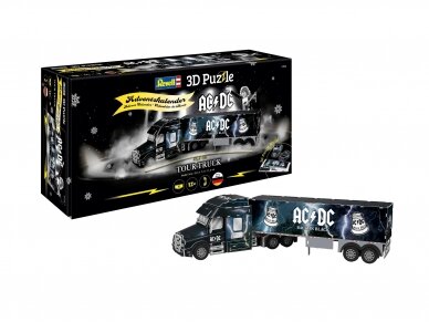 Revell - Advento kalendorius 3D Dėlionė AC/DC Truck, 01046